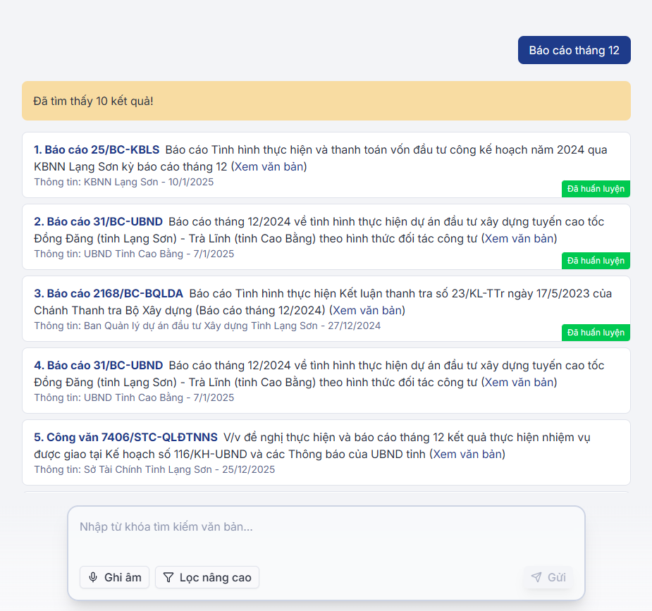 Kết quả tìm kiếm